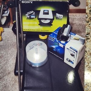 Sony Black and Silver DVD Recorder with Camcorder Bundle